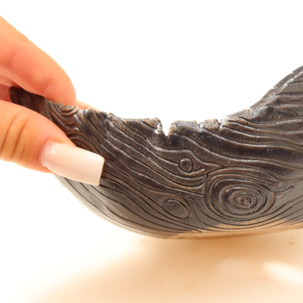 Keramická Skořápka  15,5 x 12 x 6,5 cm , barva zelená
