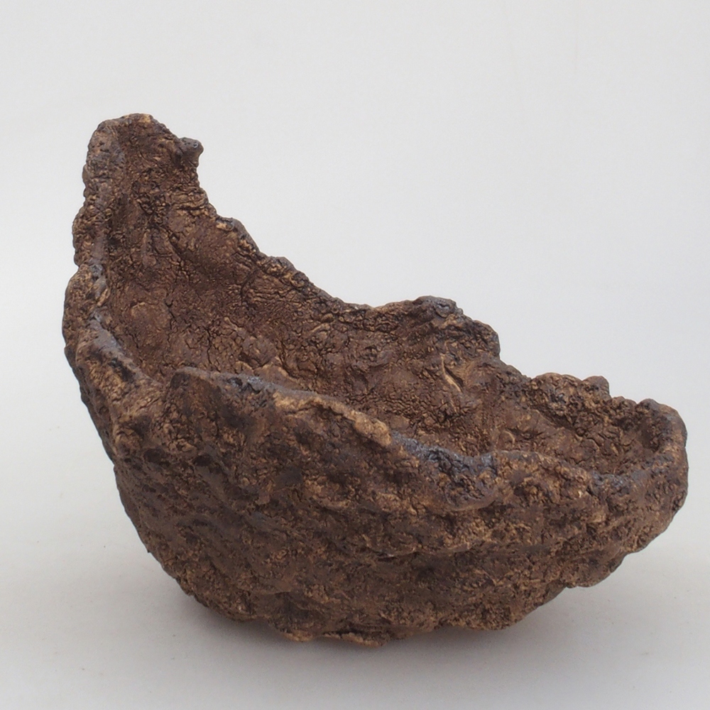 Keramická Skořápka  17,5 x 15 x 15,5 cm , barva hnědá