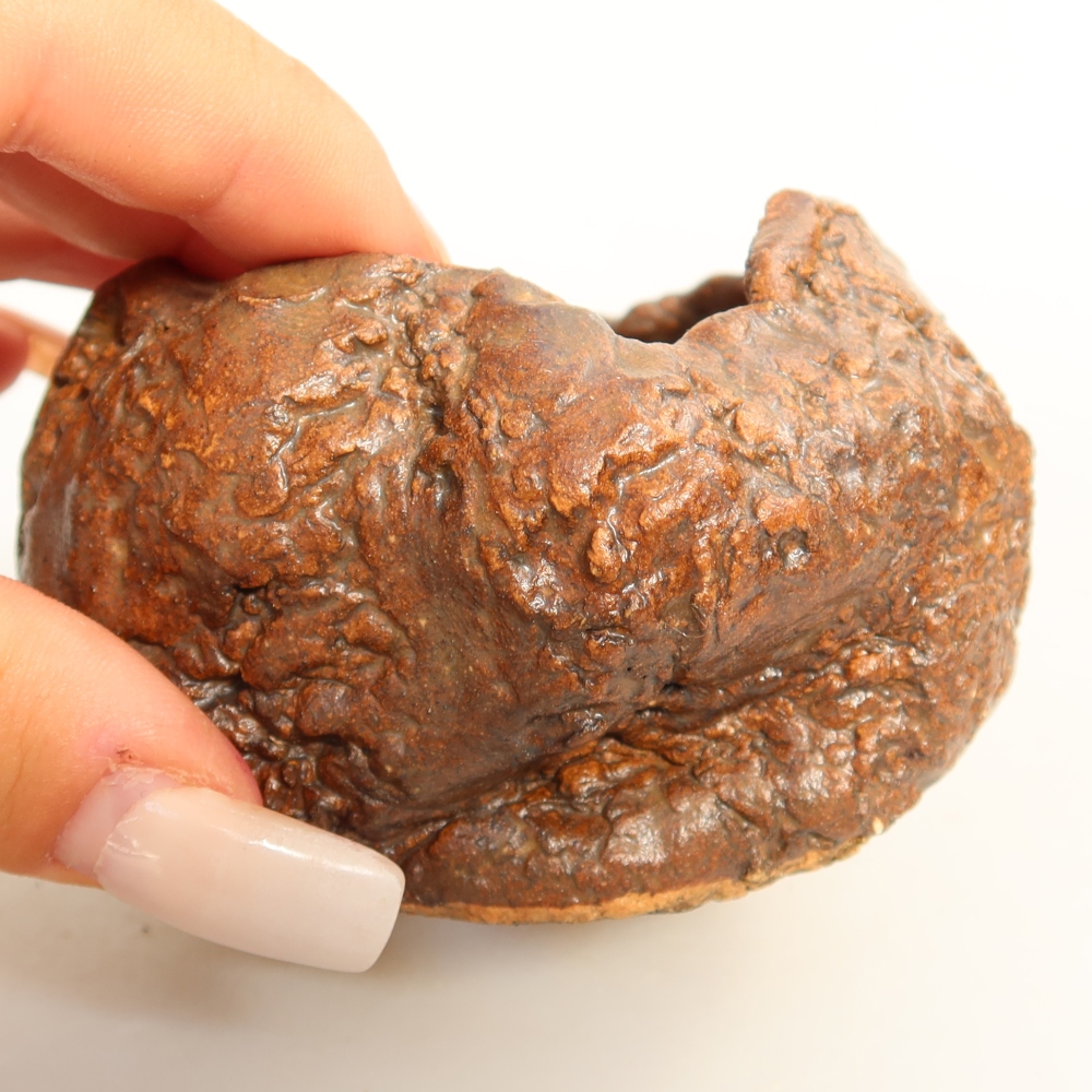 Keramická Skořápka  7 x 7 x 5,5 cm , barva hnědá