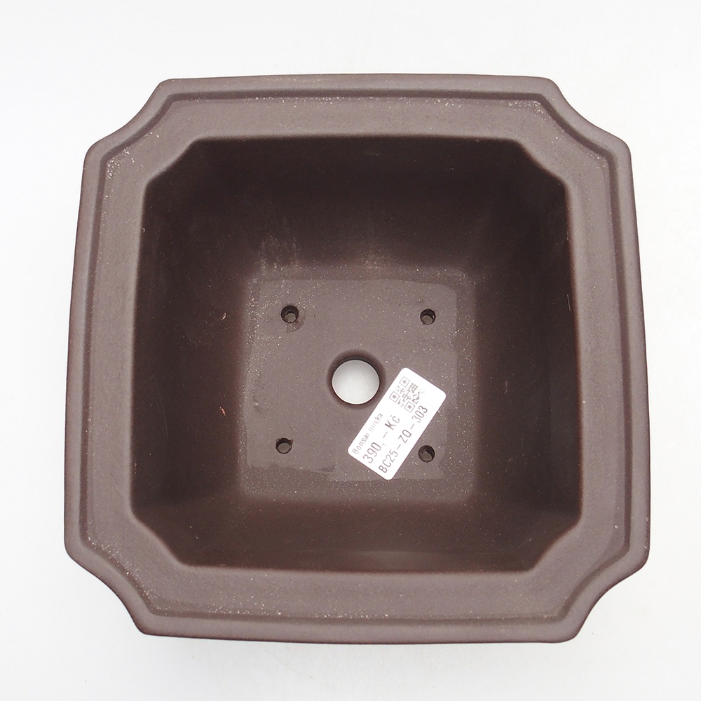 Miska 17,5 x 17,5 x 11,5 cm barva hnědá