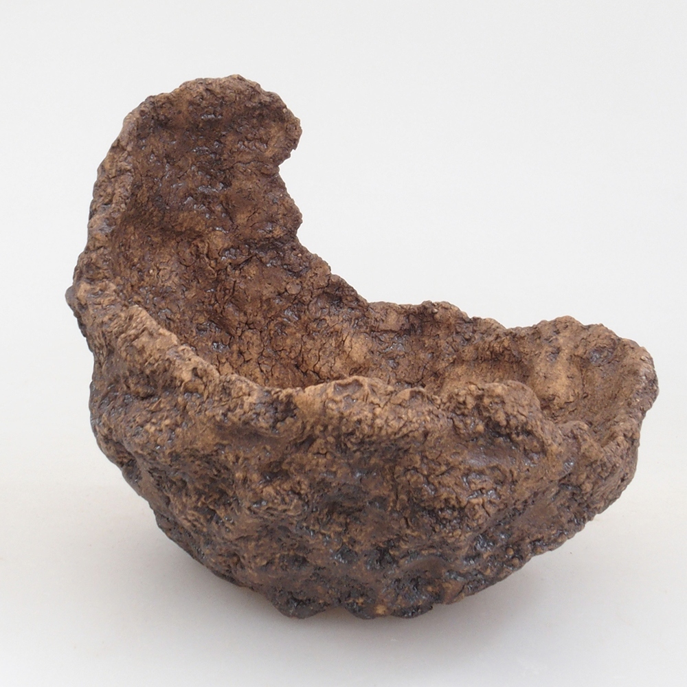 Keramická Skořápka  10 x 8 x 10 cm , barva hnědá