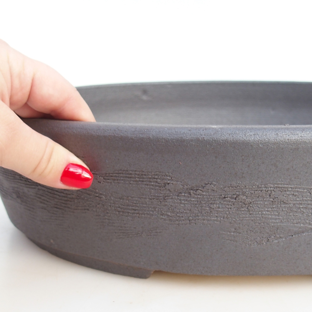 Bonsai miska 38 x 31 x 8,5 cm , barva hnědá