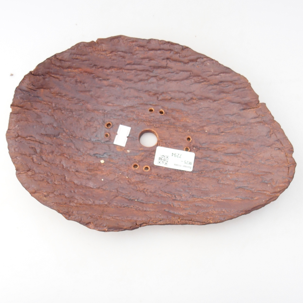 Keramická Skořápka  28 x 20 x 5 cm , barva hnědá