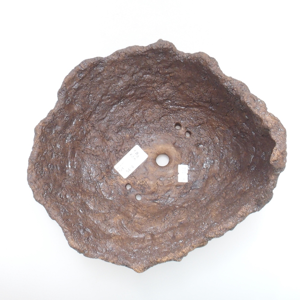 Keramická Skořápka  24 x 21,5 x 22 cm , barva hnědá