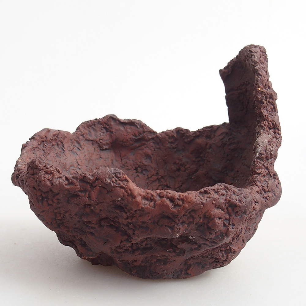 Keramická Skořápka 9 x 7,5 x 9 cm , barva hnědá