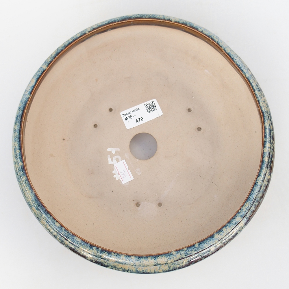 Keramická bonsai miska 25 x 25 x 7,5 cm, barva hnědá