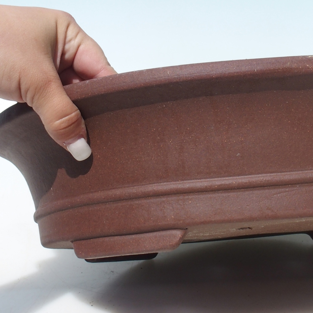 Bonsai miska 41,5 x 33,5 x 10 cm berva hnědá