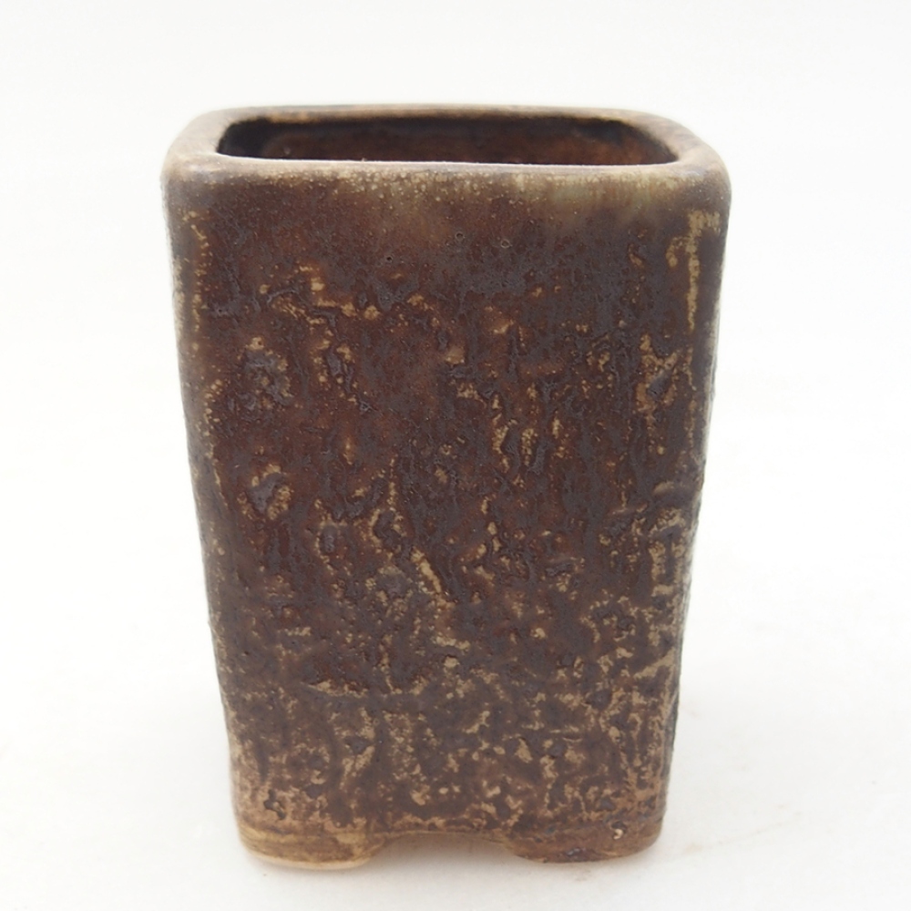 Keramická bonsai miska 5 x 5 x 6,5 cm, barva hnědá