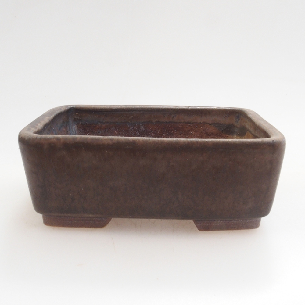 Keramická bonsai miska 9,5 x 8 x 3,5 cm, barva hnědá