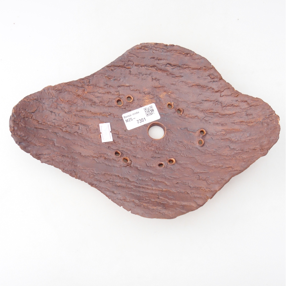 Keramická Skořápka  27,5 x 19,5 x 6 cm , barva hnědá