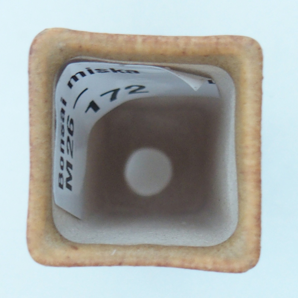 Mini bonsai miska 2 x 2 x 5 cm, barva hnědá