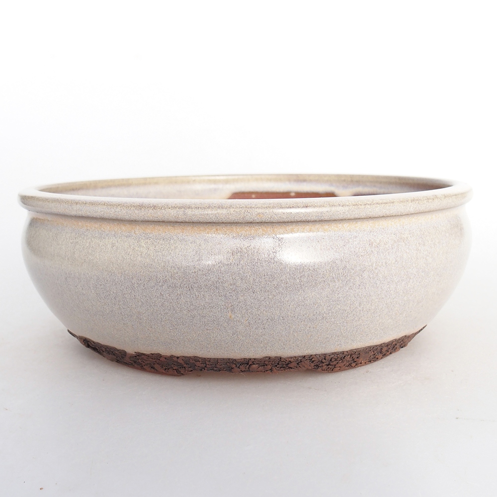 Keramická bonsai miska 17,5 x 17,5 x 6 cm, barva šedá