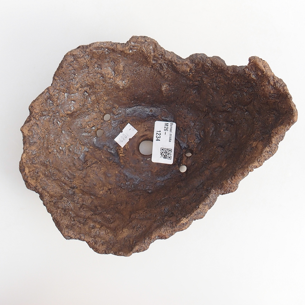 Keramická Skořápka 19 x 16 x 14 cm , barva hnědá