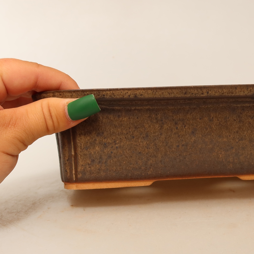 Keramická Miska  20 x 15,5 x 5,5 cm , barva hnědá