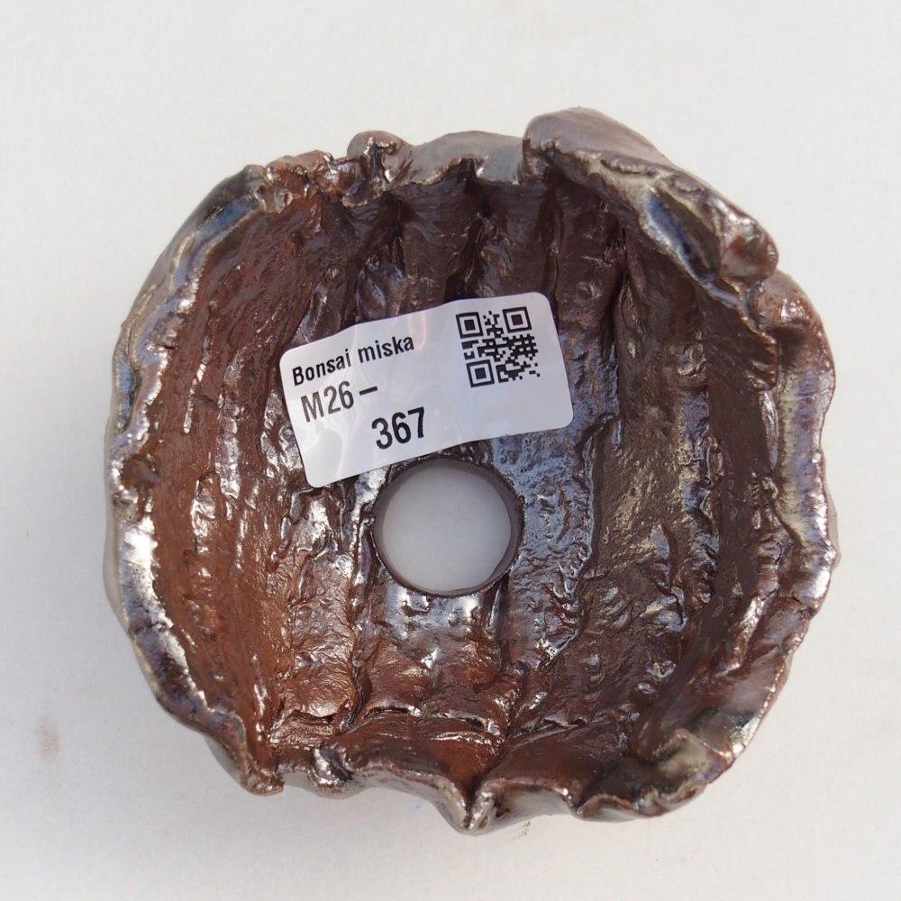 Keramická Skořápka 9 x 8,5 x 4 cm , barva hnědá