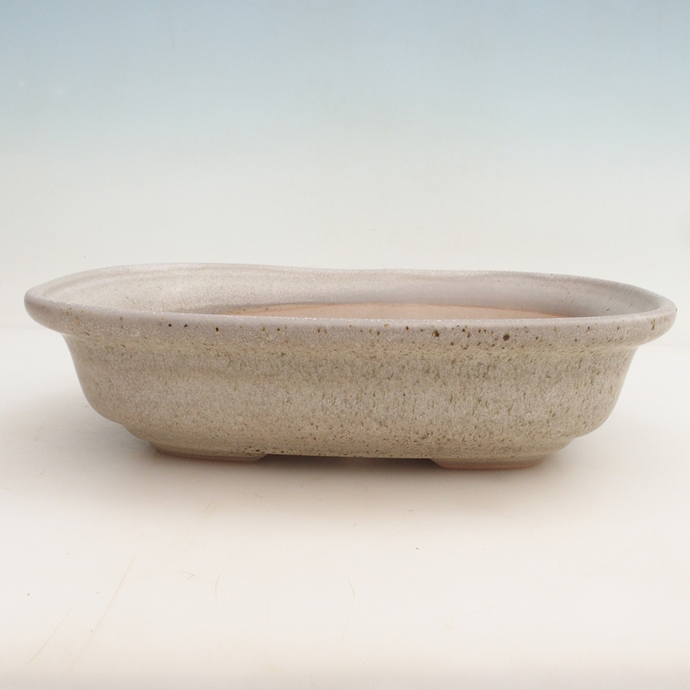 Bonsai miska + podmiska H25 - 23 x 17 x 5,5 cm. - béžová