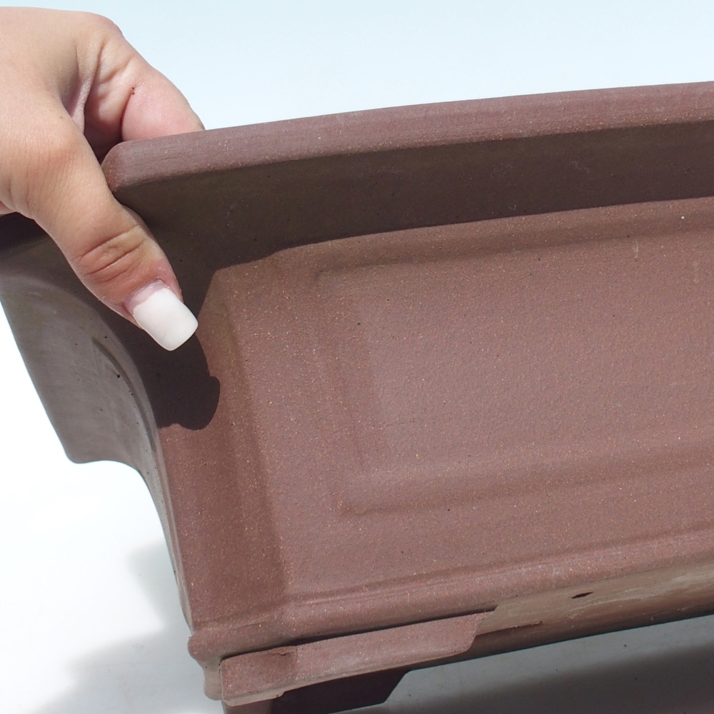 Bonsai miska 40,5 x 31,5 x 13 cm berva hnědá