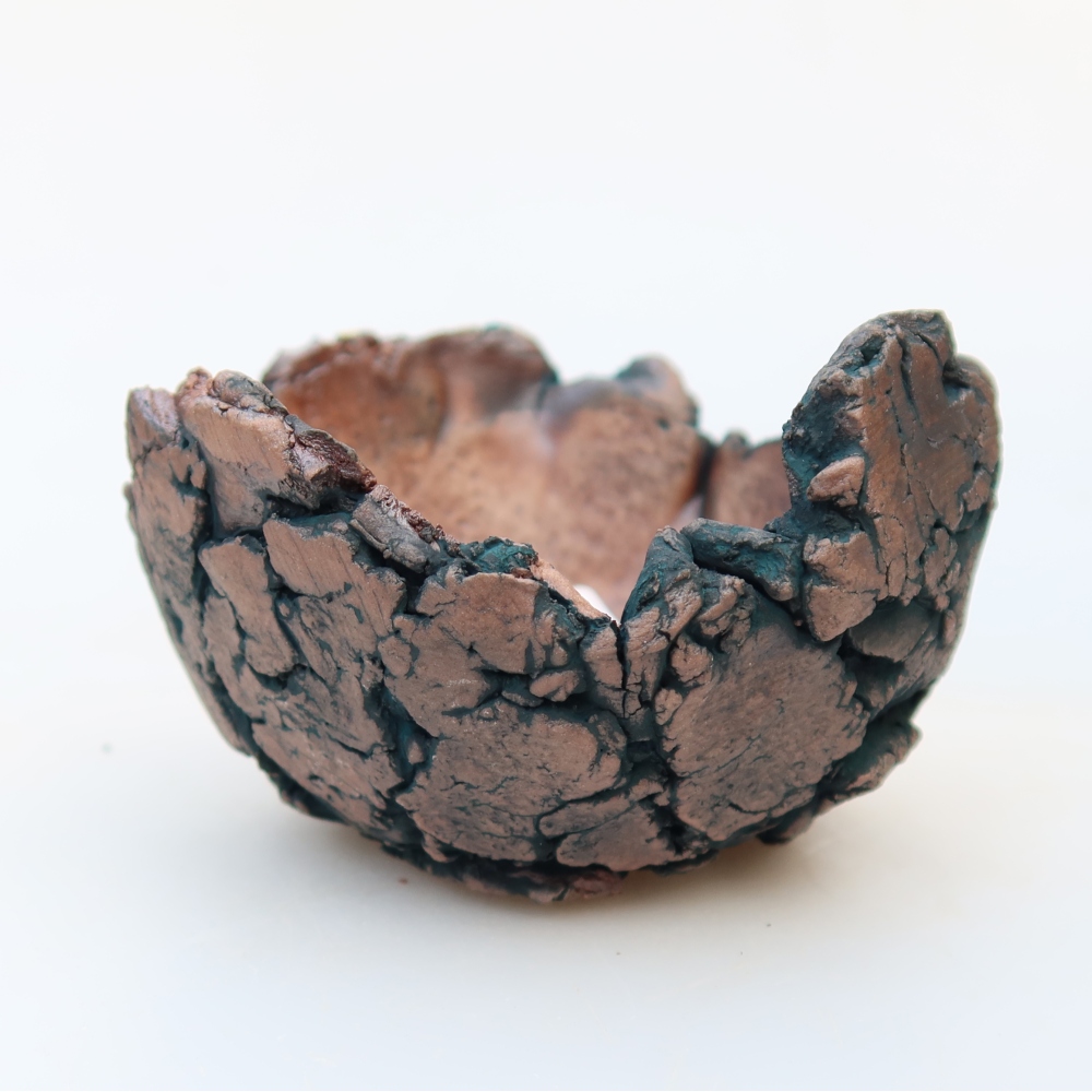 Keramická Skořápka  9 x 9 x 5,5 cm , barva zelená