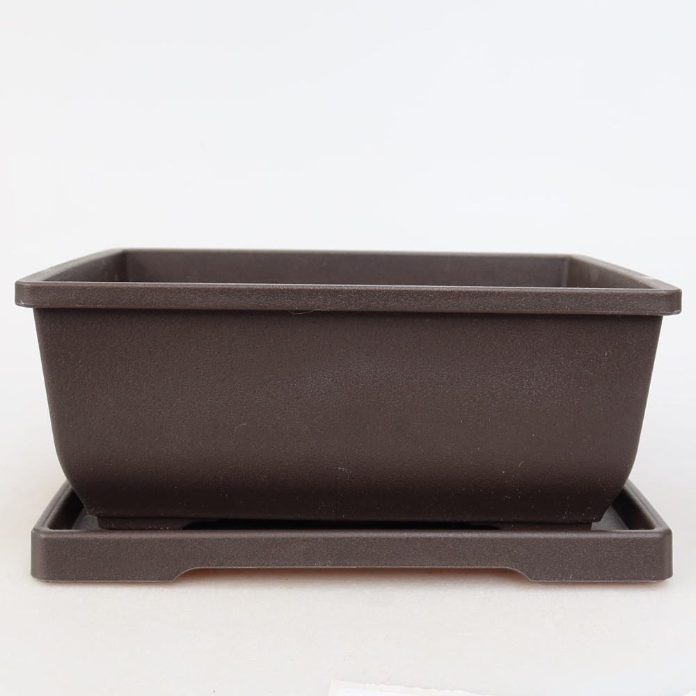 Bonsai miska+podmiska plast MP-1 - 15 x 11 x 7 cm