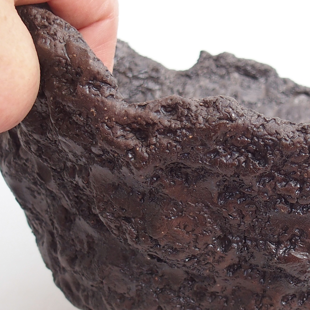 Keramická Skořápka 23 x 20 x 18 cm , barva hnědá