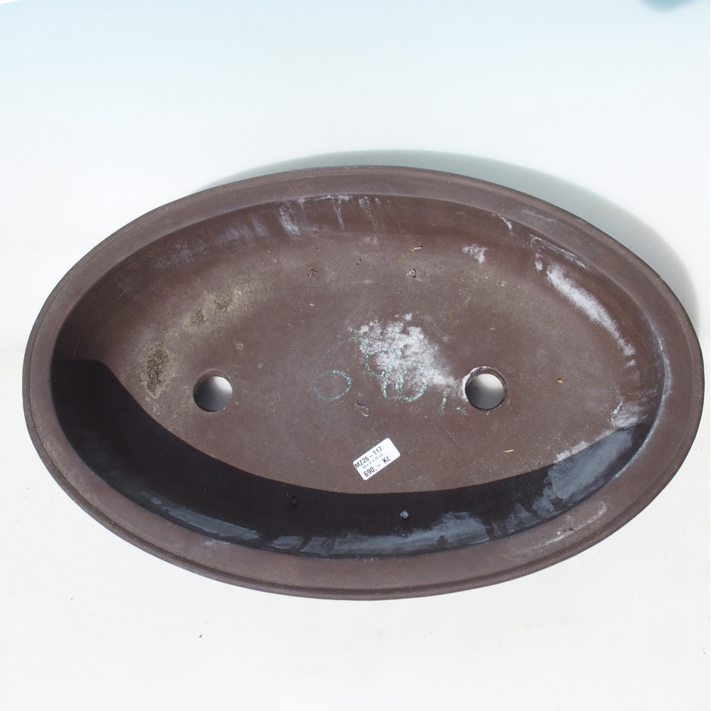 Bonsai miska 59 x 37 x 12 cm -  barva hnědá