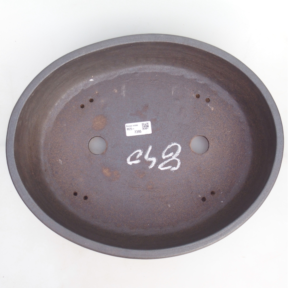 Bonsai miska 39 x 31,5 x 9,5 cm , barva hnědá