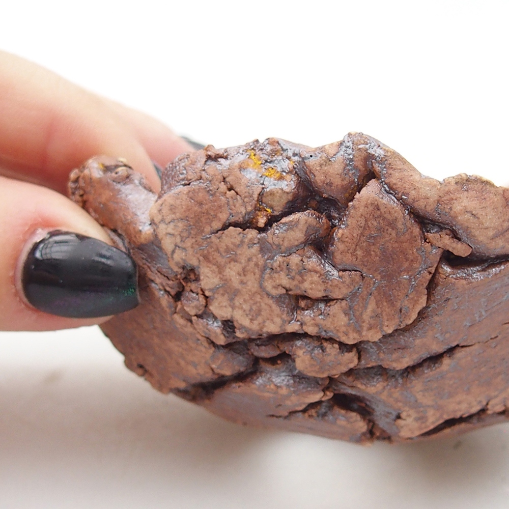 Keramická Skořápka 9 x 8,5 x 4,5 cm , barva hnědá