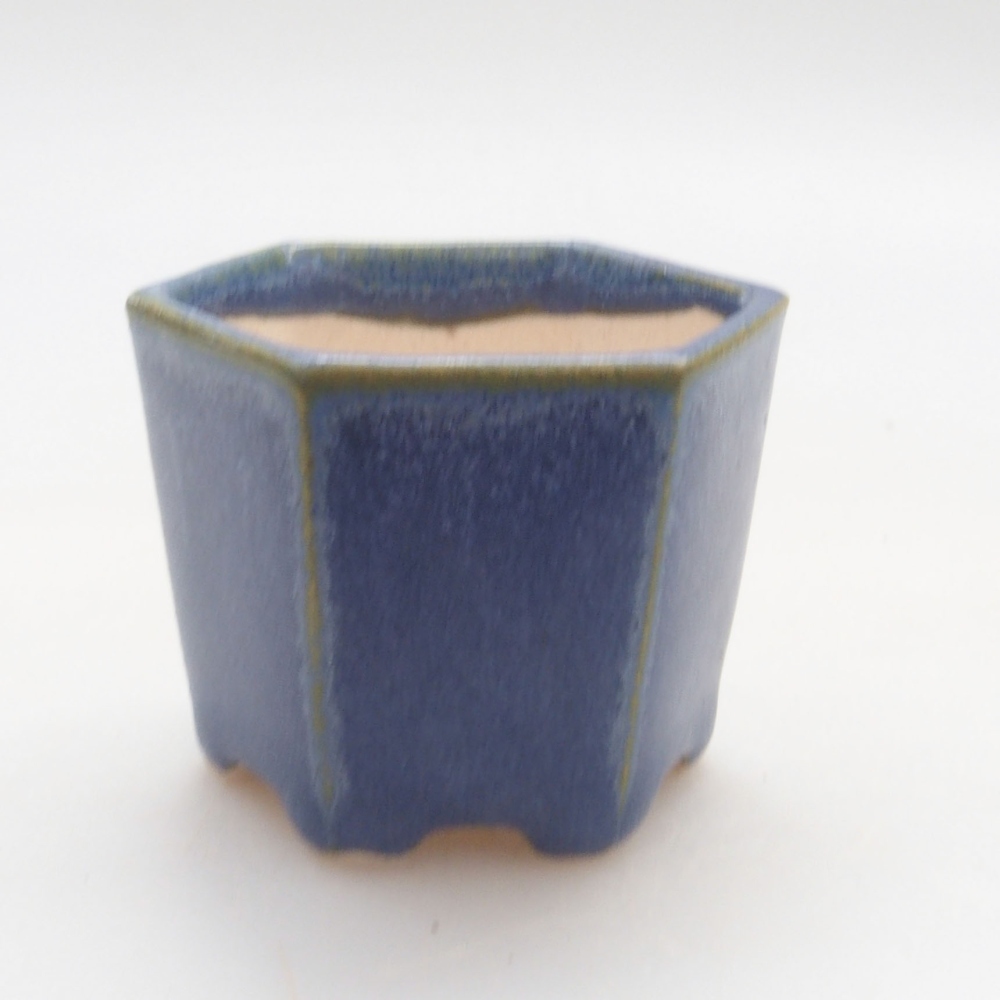 Mini bonsai miska 4,5 x 4 x 3,5 cm, barva modrá