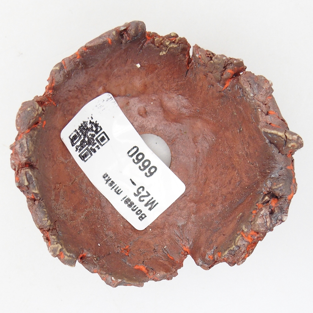 Keramická Skořápka  7 x 7 x 4 cm , barva oranžová