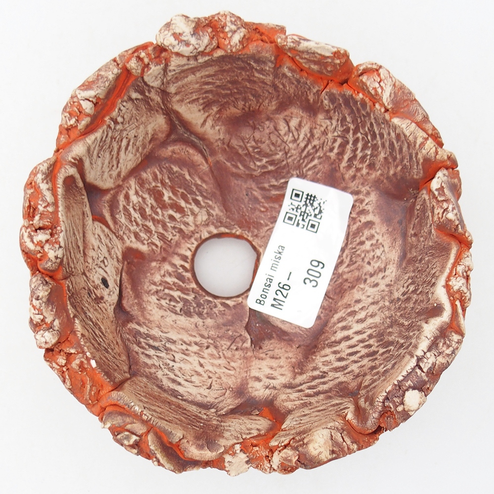 Keramická Skořápka 11 x 11 x 6 cm , barva oranžová