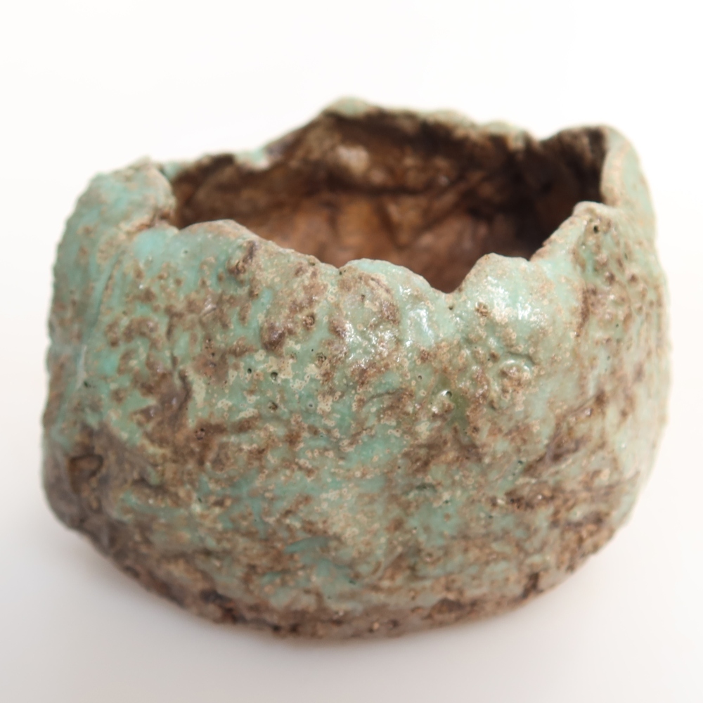 Keramická Skořápka  7 x 7 x 5,5 cm , barva zelená