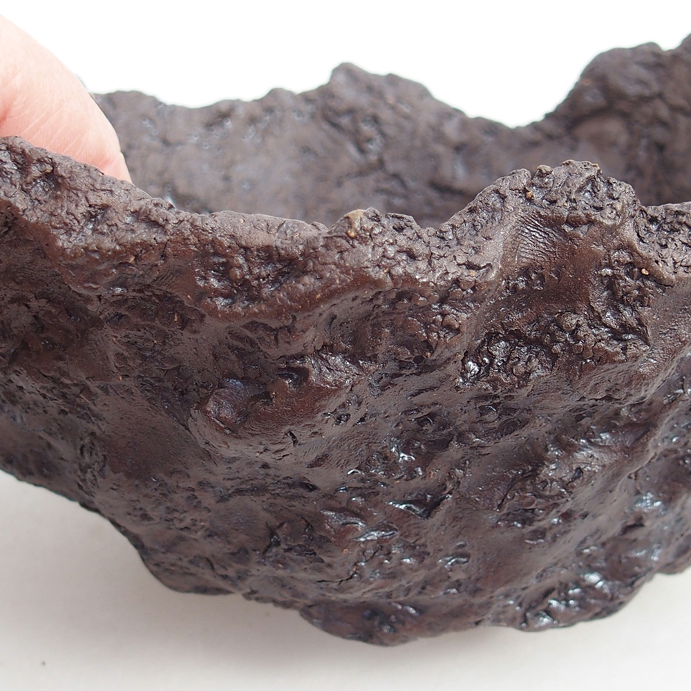 Keramická Skořápka 18 x 16 x 15 cm , barva hnědá