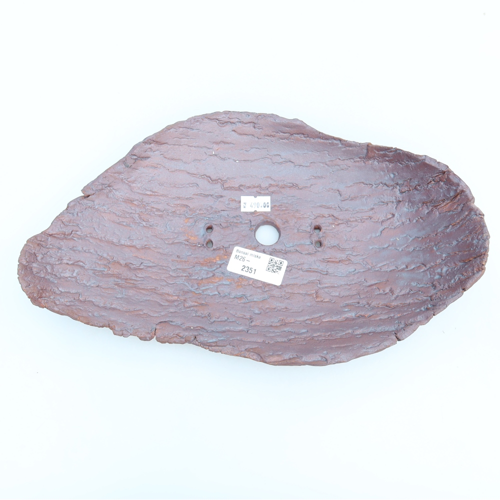 Keramická Skořápka  30,5 x 19 x 6 cm , barva hnědá