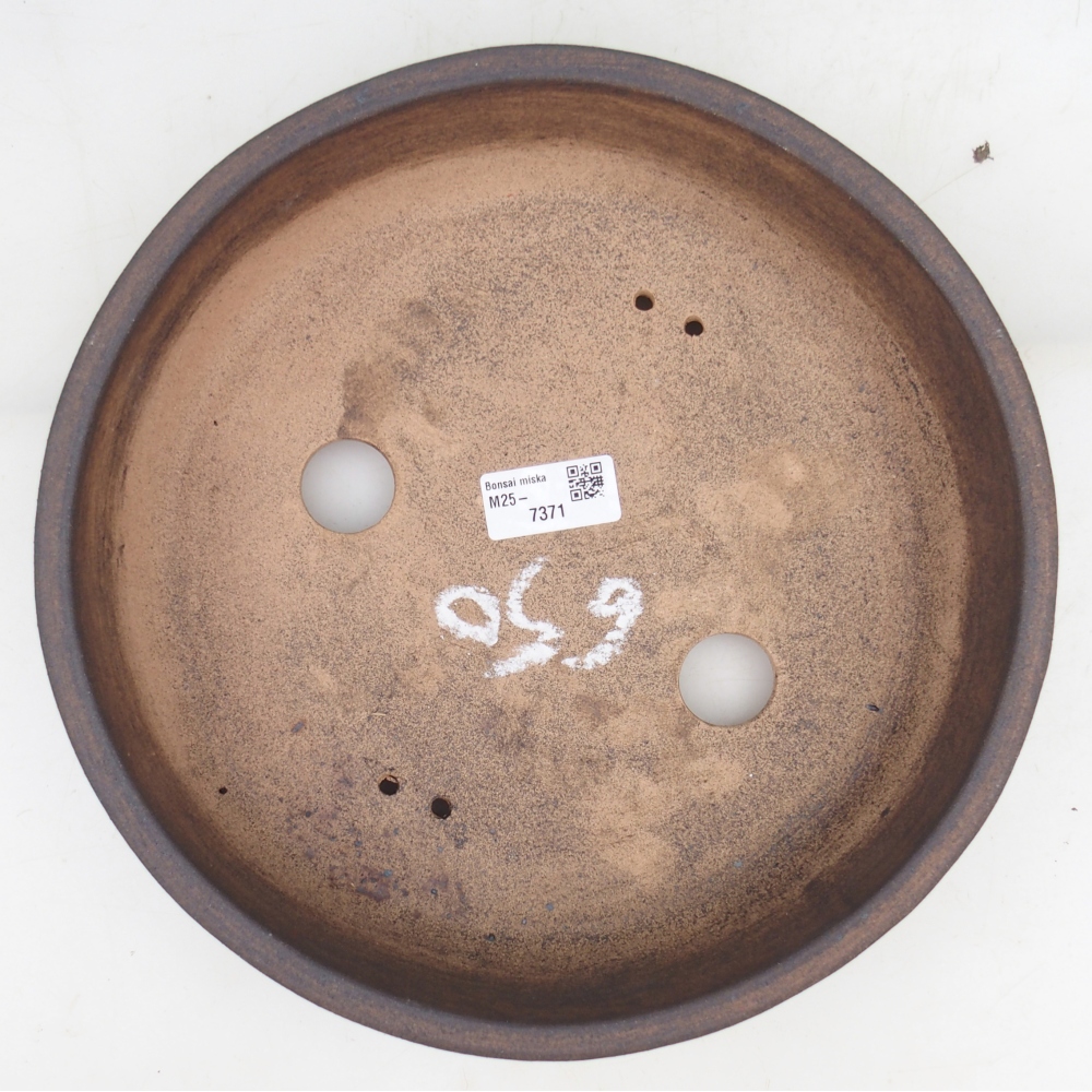 Bonsai miska 27 x 27 x 7 cm , barva hnědá