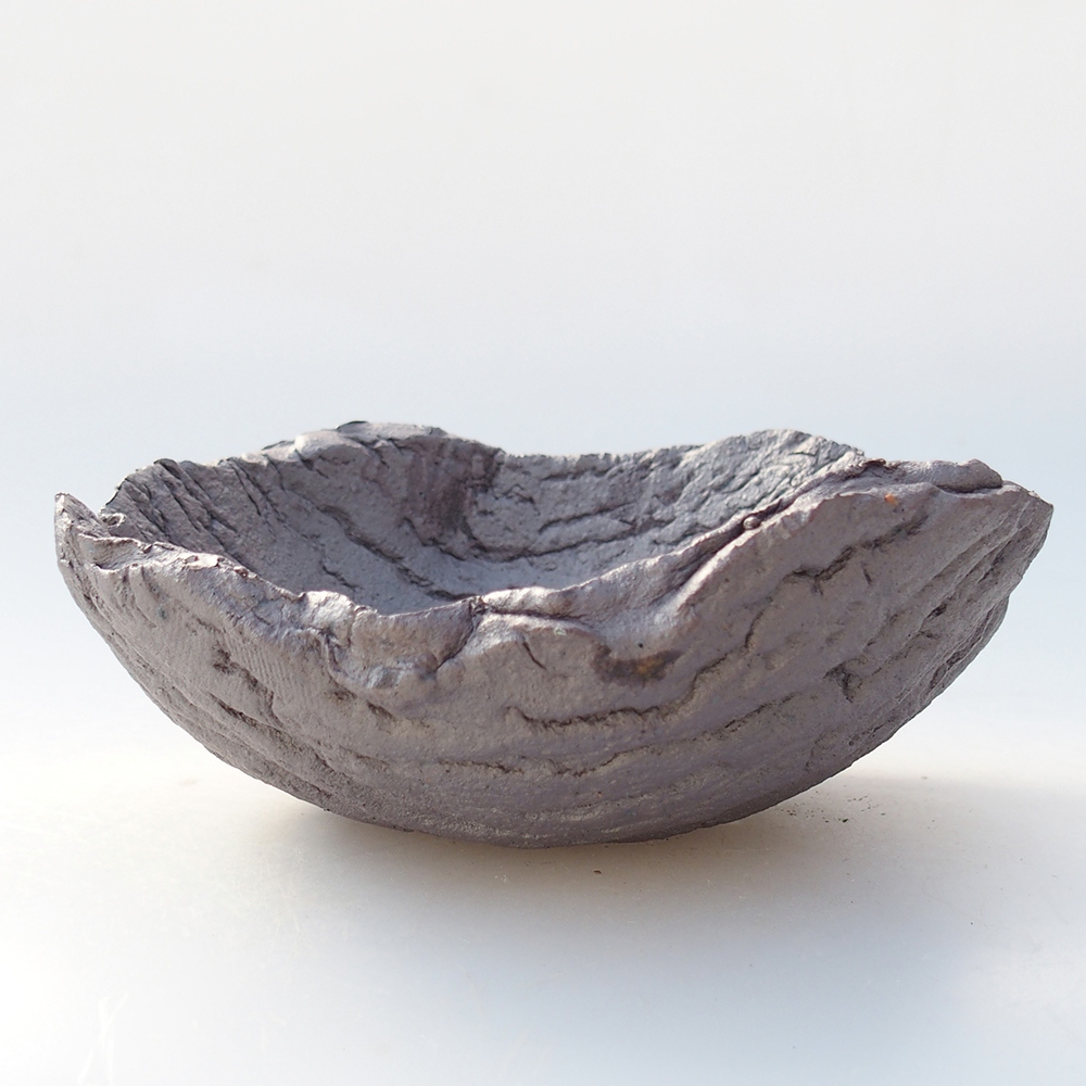 Keramická Skořápka 15,5 x 14 x 6,5 cm , barva kovová