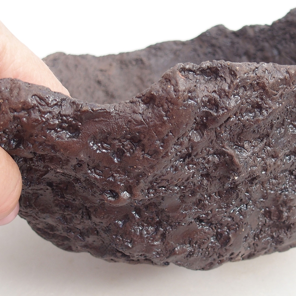 Keramická Skořápka 24 x 21 x 16,5 cm , barva hnědá