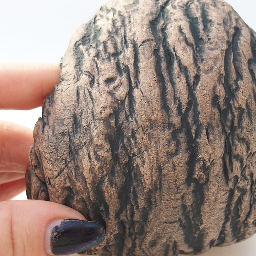 Keramická Skořápka 10 x 9,5 x 10 cm , barva hnědá