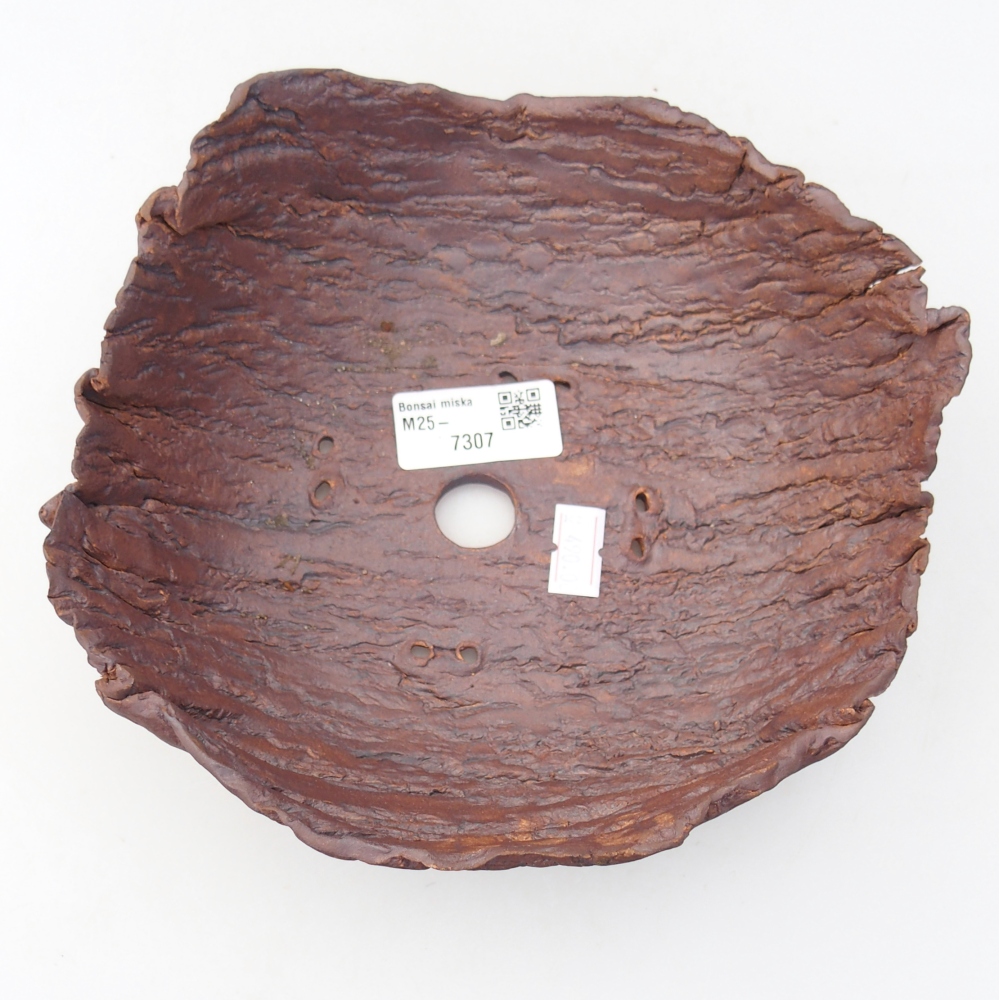 Keramická Skořápka  20 x 17,5 x 7 cm , barva hnědá