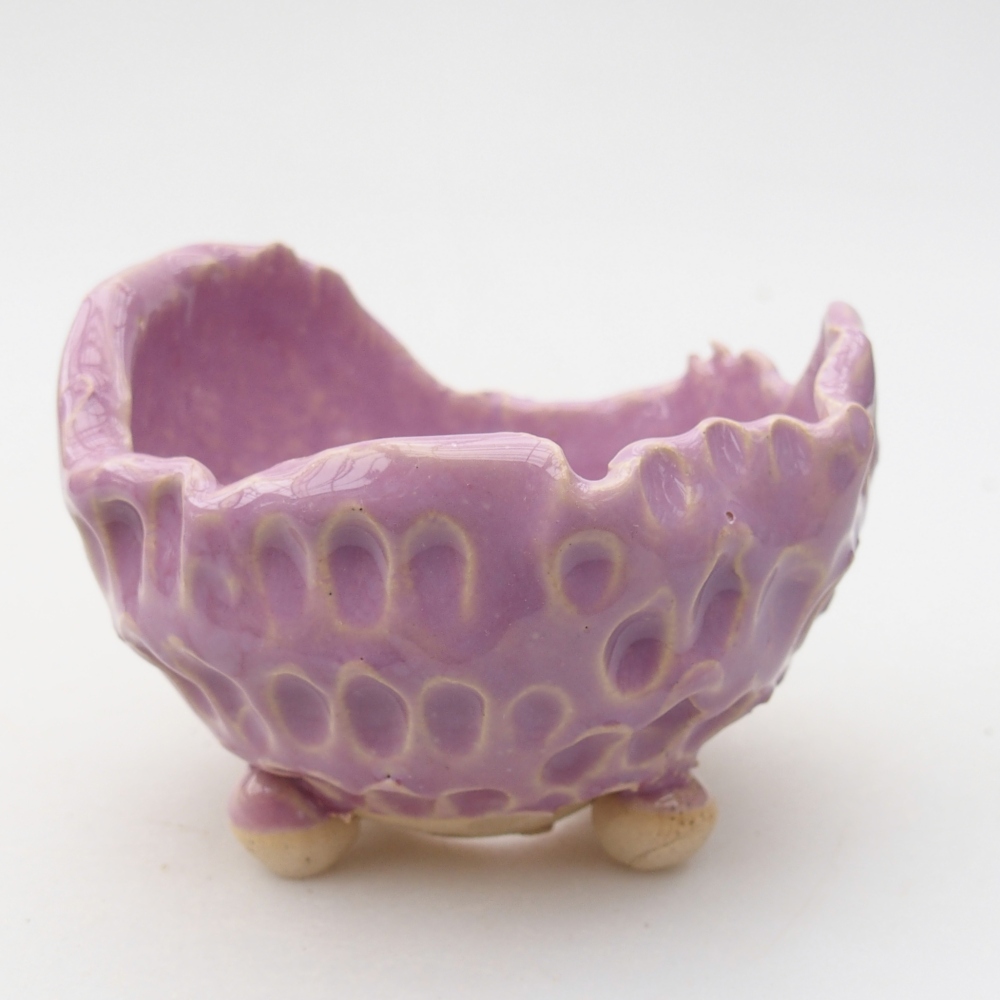 Keramická Skořápka  8,5 x 8 x 6,5 cm , barva fialová