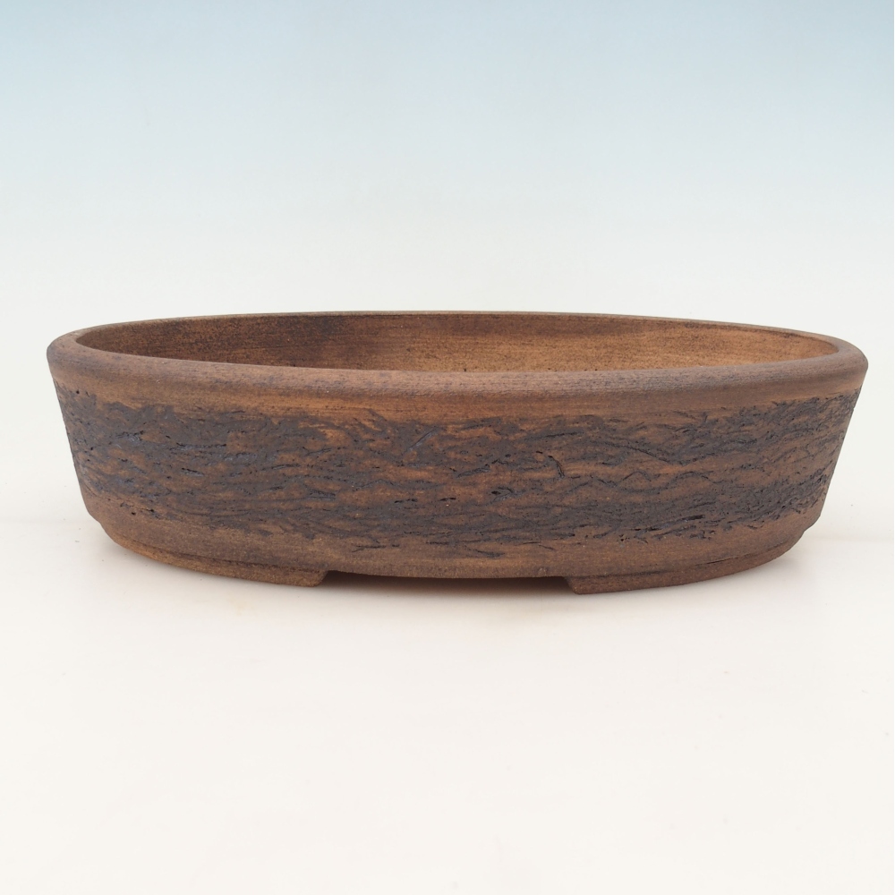 Bonsai miska 31,5 x 25 x 7,5 cm , barva hnědá