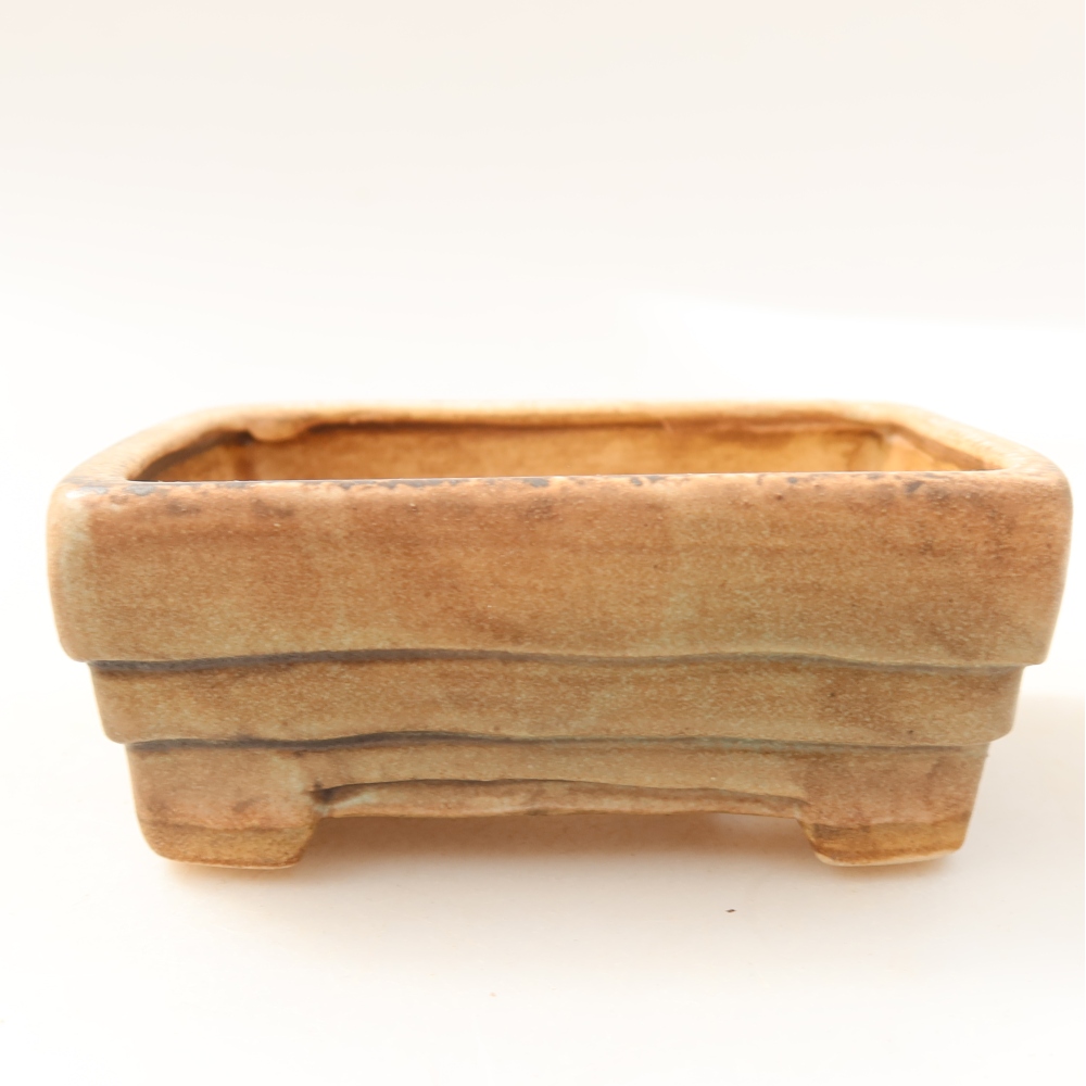 Keramická bonsai miska 9,5 x 7,5 x 3,5 cm, barva zelená