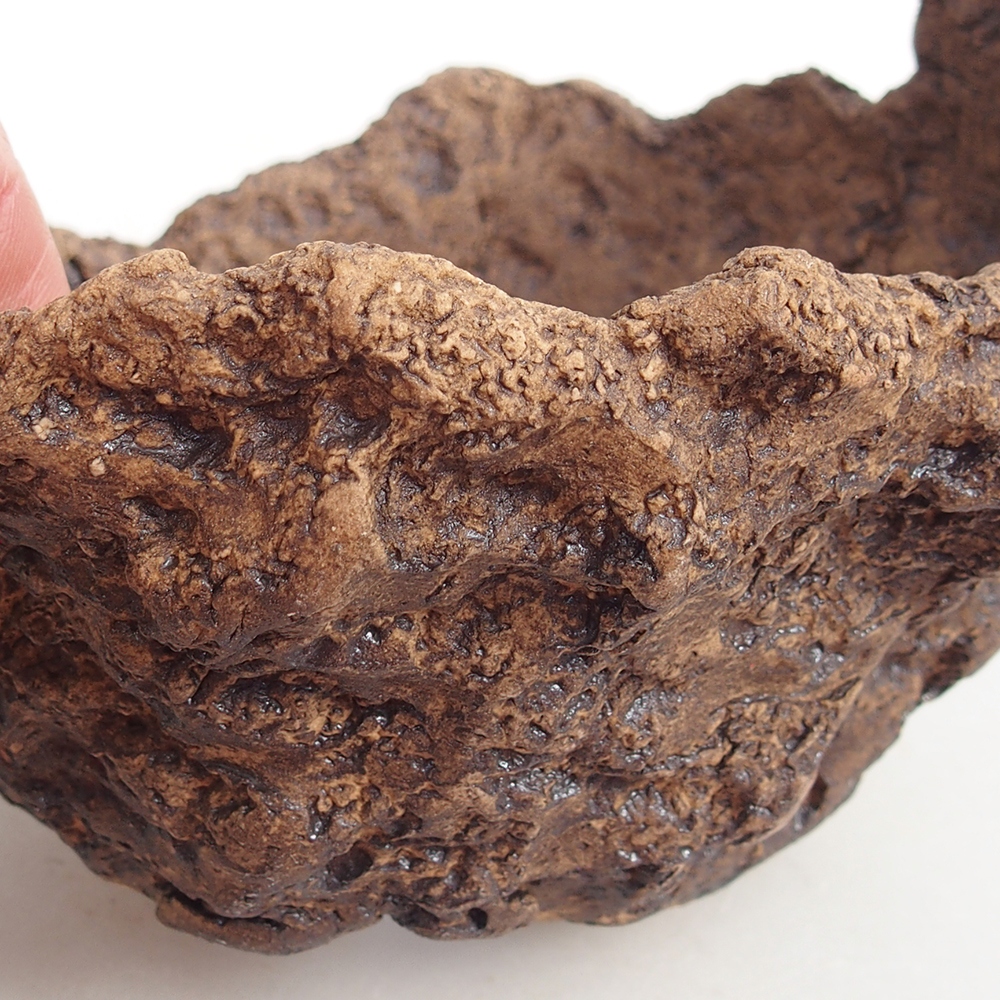 Keramická Skořápka 13,5 x 12 x 11,5 cm , barva hnědá