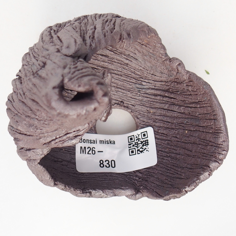 Keramická Skořápka 8 x 9 x 12,5 cm , barva kovová