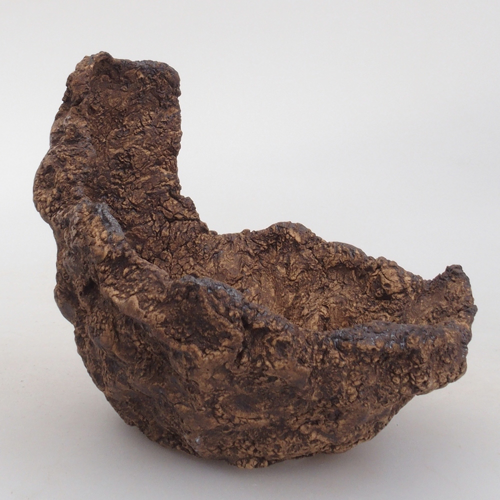 Keramická Skořápka  9,5 x 8 x 10 cm , barva hnědá