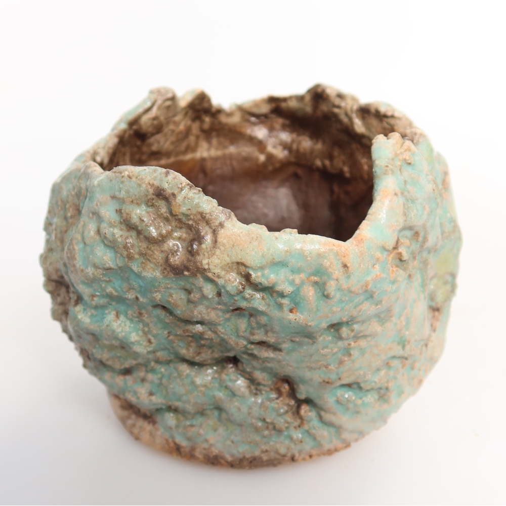 Keramická Skořápka  7 x 7 x 7 cm , barva zelená