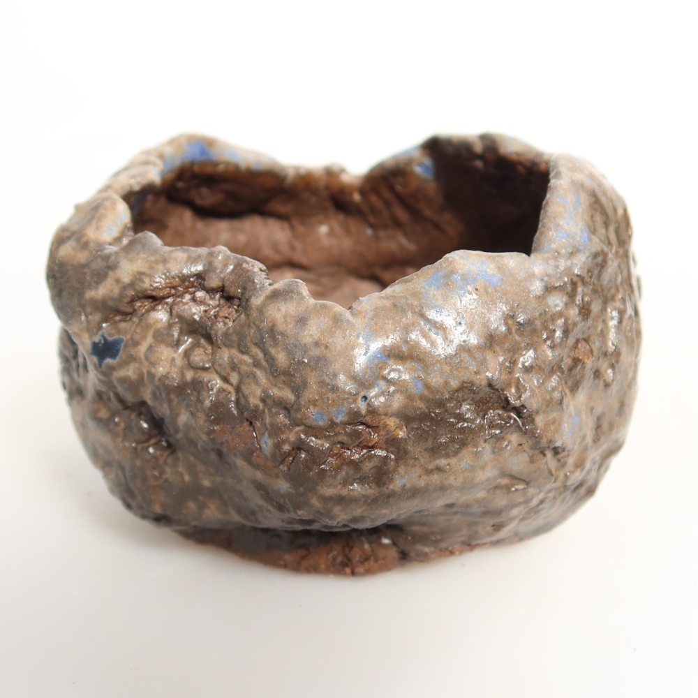 Keramická Skořápka  7 x 7 x 5,5 cm , barva modrohnědá