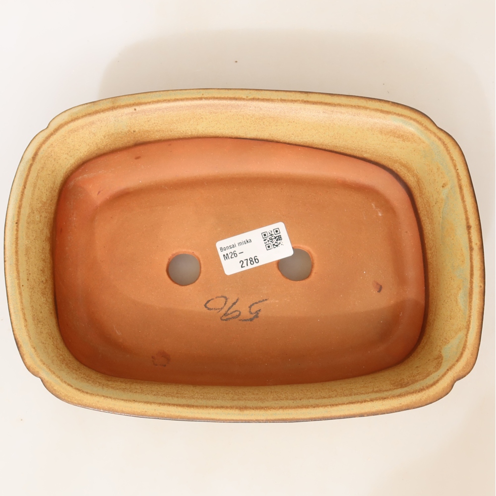 Keramická Miska  24 x 17 x 6 cm , barva zelenobéžová