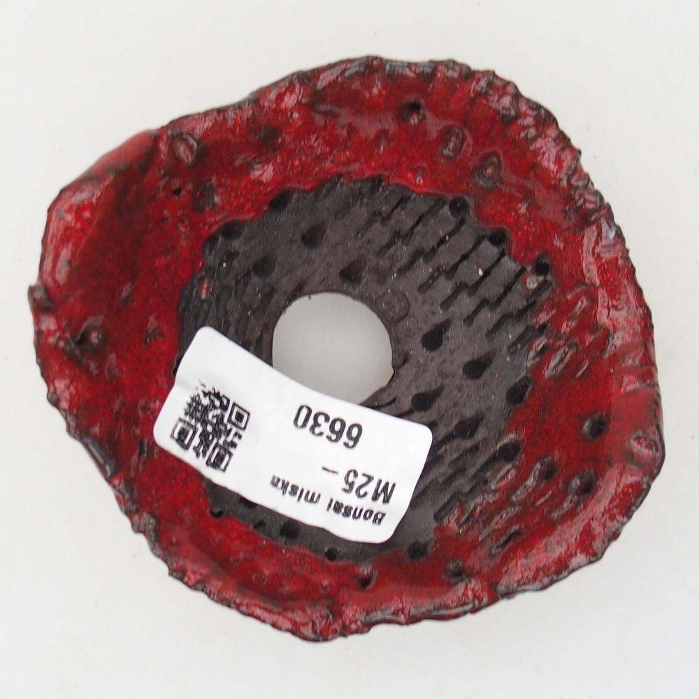 Keramická Skořápka  8,5 x 8 x 4,5 cm , barva červená
