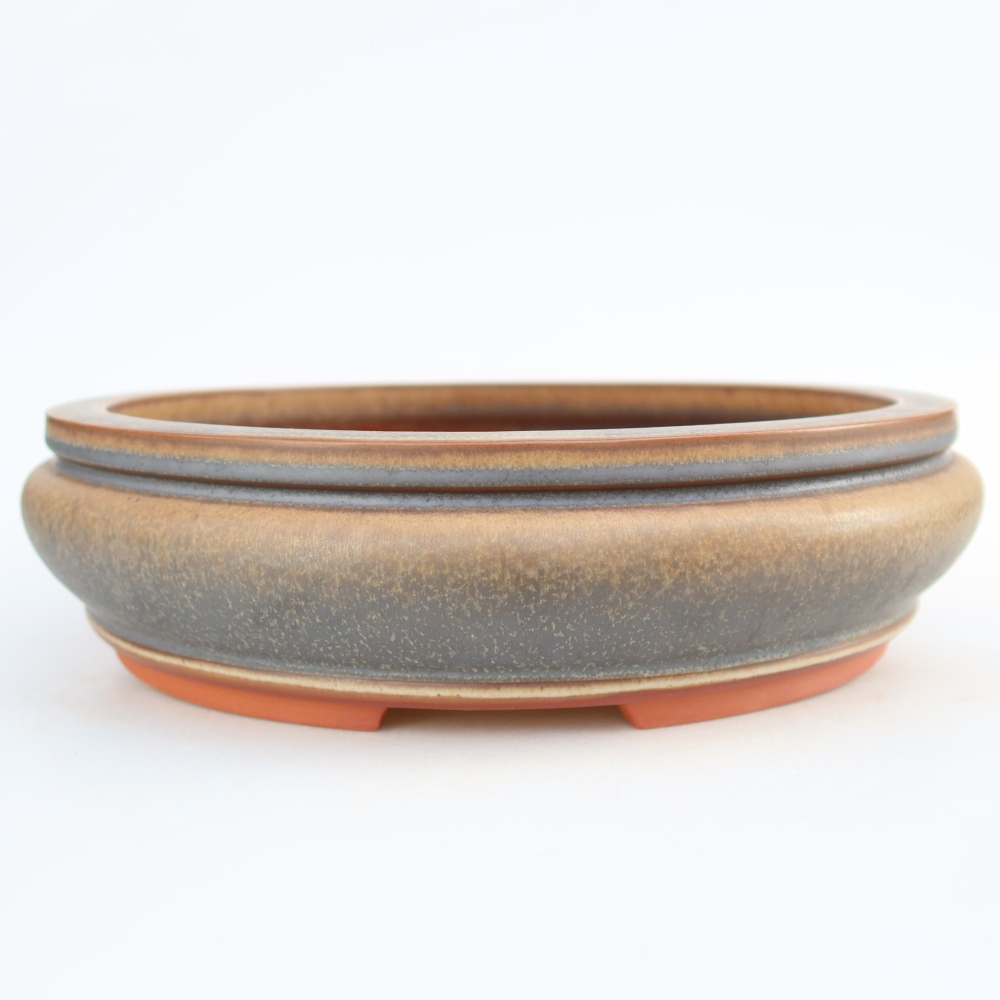 Keramická Miska  27 x 27 x 7,5 cm , barva hnědá