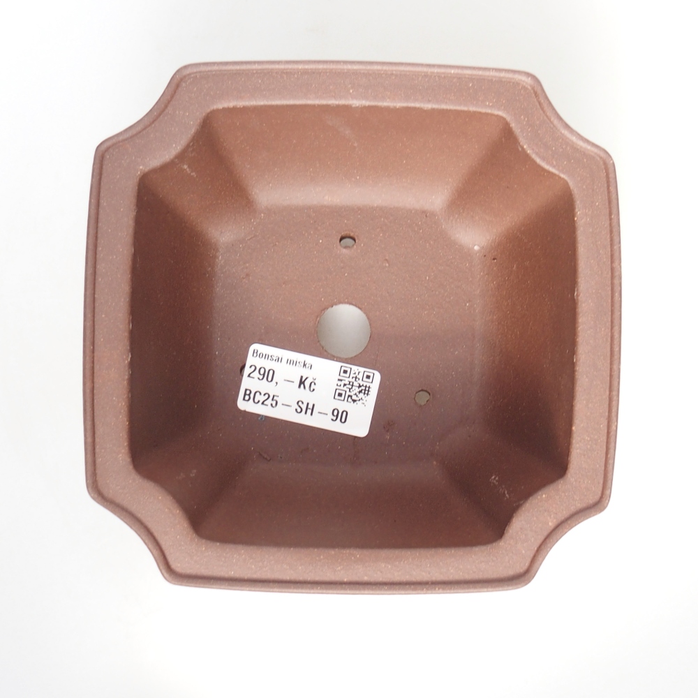 Miska 14 x 14 x 7 cm barva hnědá